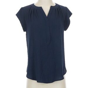 41 Hawthorn Navy Cap Sleeve Relaxed Blouse